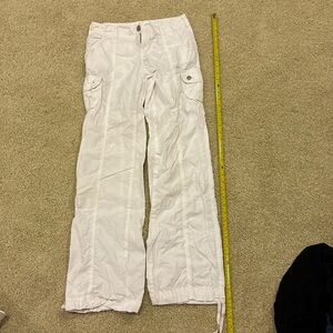 London Jean Pants, cotton, cargo style, size 0
